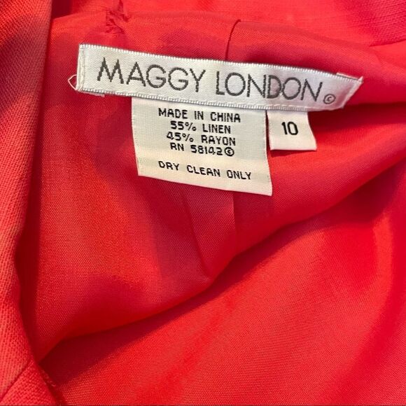 Vintage Maggy London Red Skirt‎ Set - Picture 9 of 10